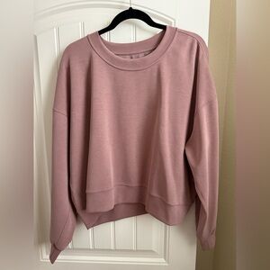 lululemon athletica Pink Crew Neck Sweater
